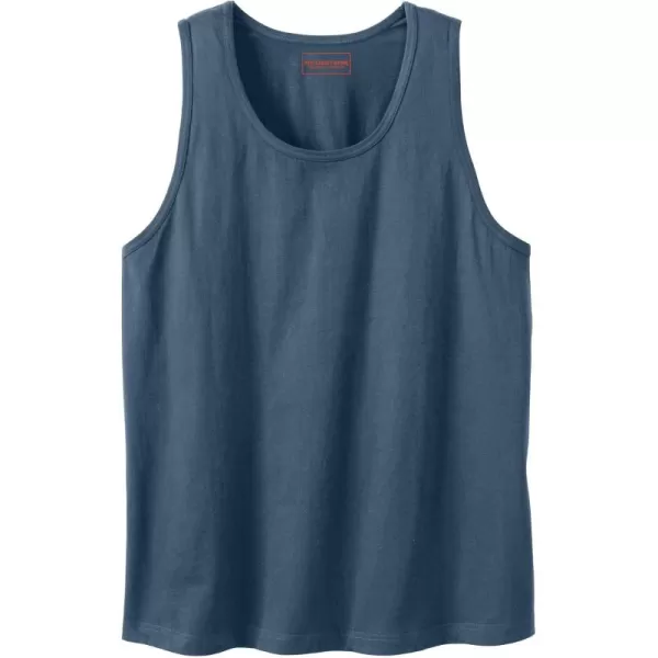 KingSize Mens Big ampamp Tall Heavyweight Cotton TankSlate Blue