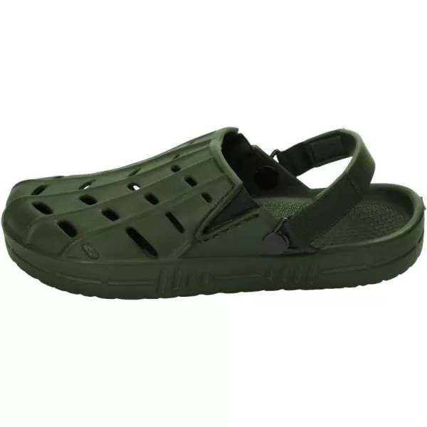 KingSize Mens Rubber Clog Water ShoeArmy Green