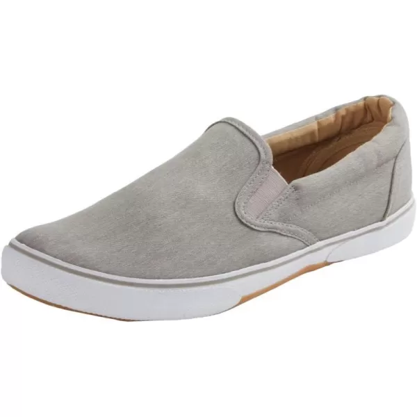 KingSize Mens Wide Width Canvas Slipon ShoesGrey 0003