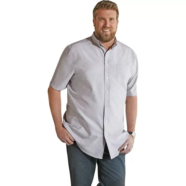 KingSize Mens Big ampamp Tall Tall Wrinkle Free ShortSleeve Oxford Dress ShirtSoft Purple
