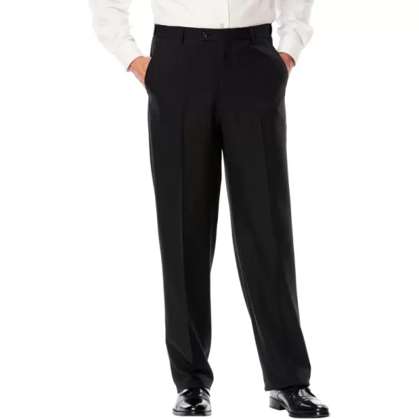 KingSize Mens Big ampamp Tall Easy Movement Expandable Waist Dress PantsBlack