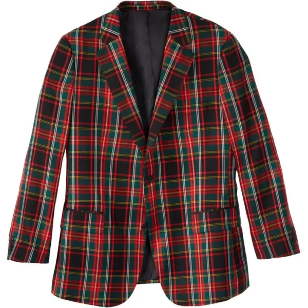 KingSize Mens Big ampamp Tall Holiday BlazerHoliday Plaid