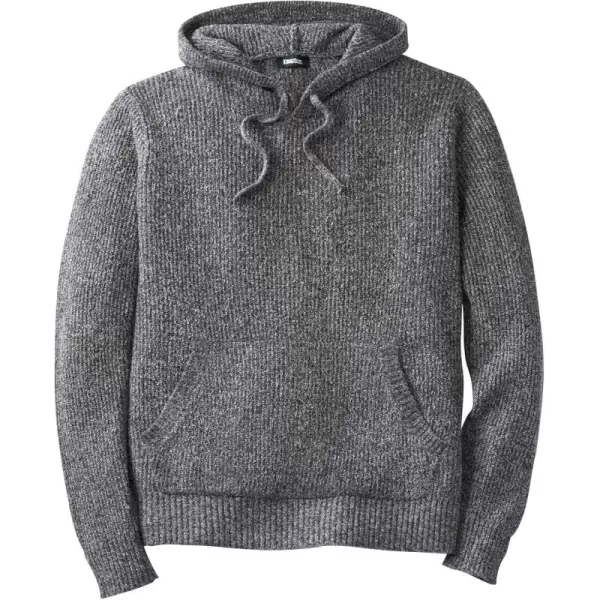 KingSize Mens Big ampamp Tall Shaker Knit HoodieGrey Marl