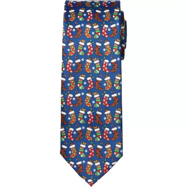 KingSize Mens Extra Long Novelty Holiday TieChristmas Stockings