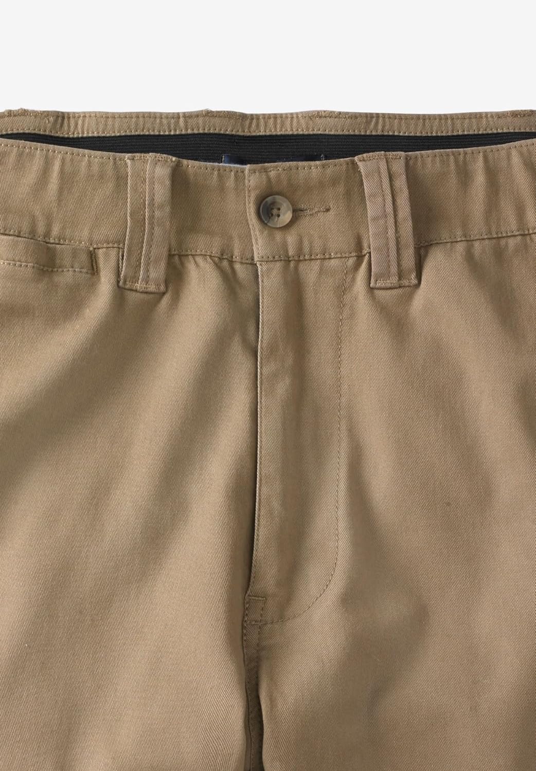 KingSize Mens Big ampamp Tall 10quot Flex FullElastic Waist Chino ShortsDark Khaki