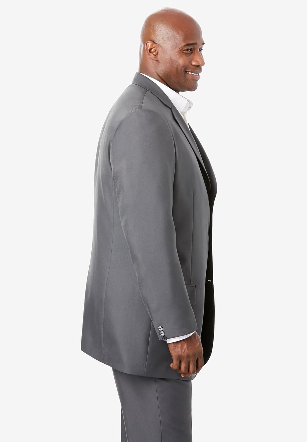 KingSize Mens Big ampamp Tall Easy Movement ThreeButton JacketNavy
