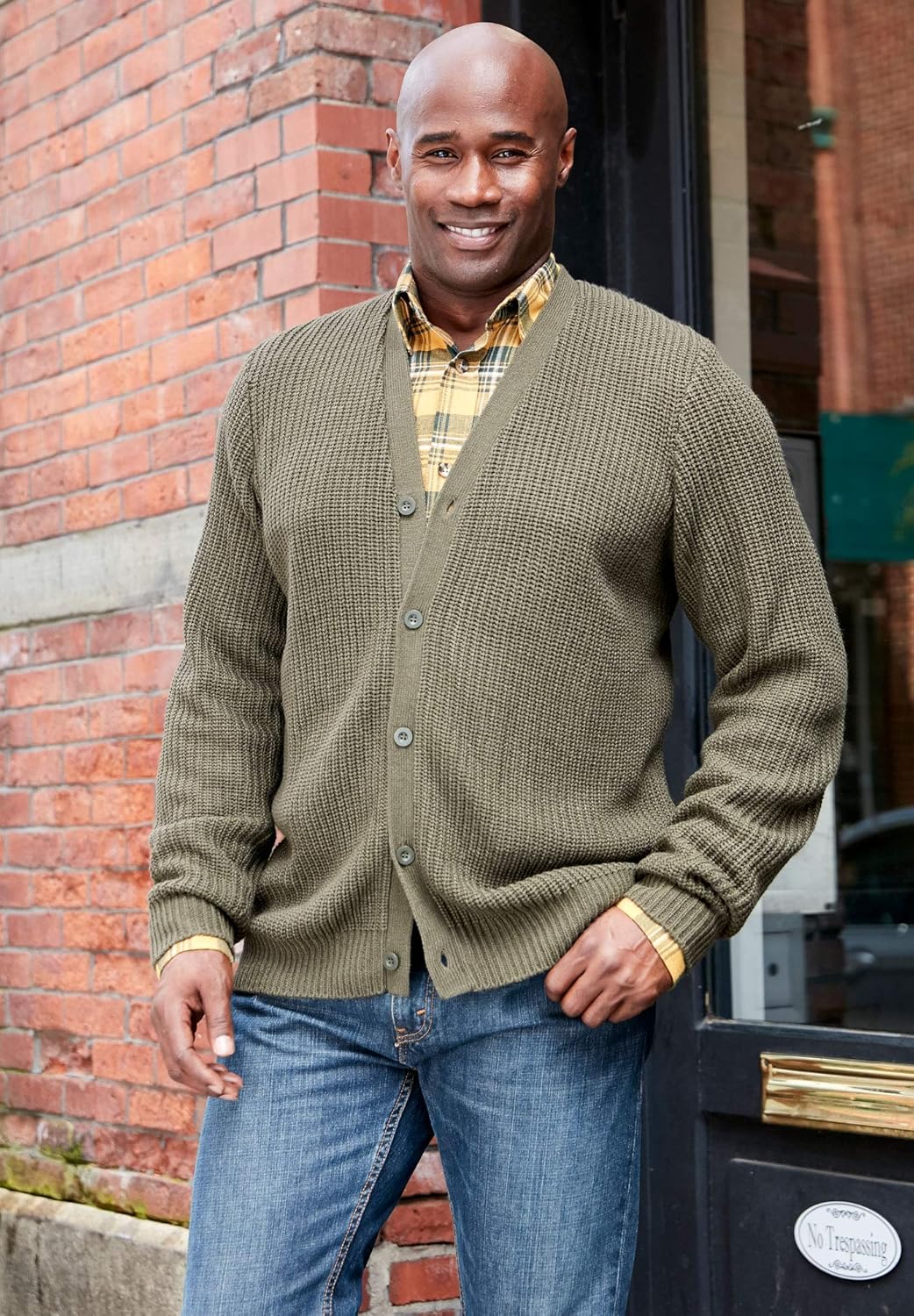 KingSize Mens Big ampamp Tall Shaker Knit VNeck Cardigan SweaterMidnight Teal Marl