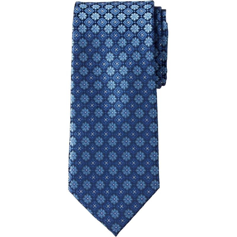 KingSize Mens Extra Long Classic Paisley TieNavy Floral