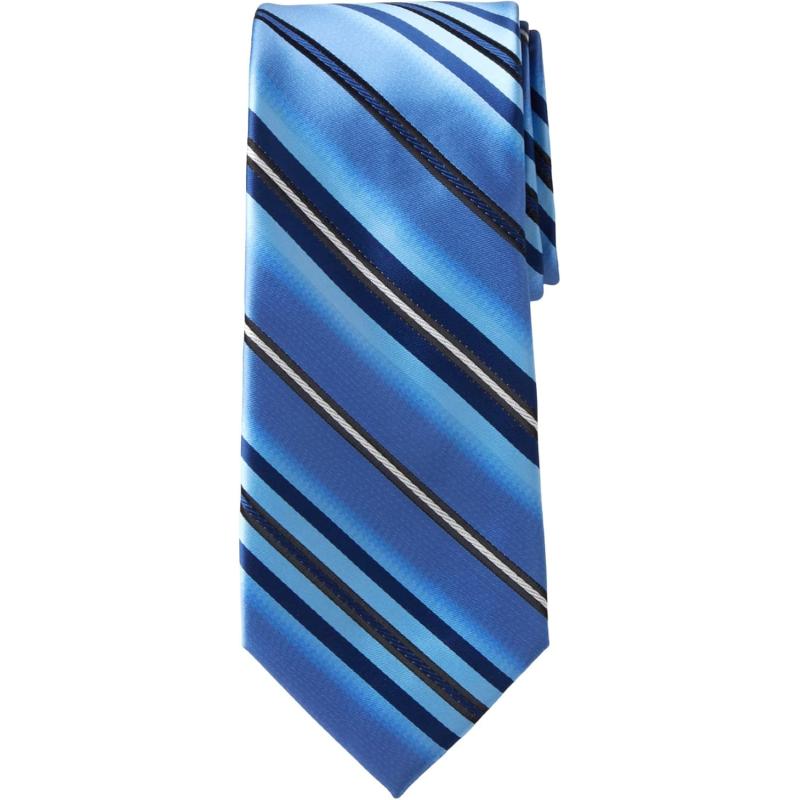 KingSize Mens KS Signature Collection Classic Stripe TieTrue Blue Stripe