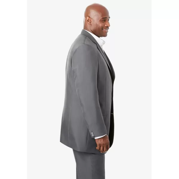 KingSize Mens Big ampamp Tall Easy Movement ThreeButton JacketSlate Blue