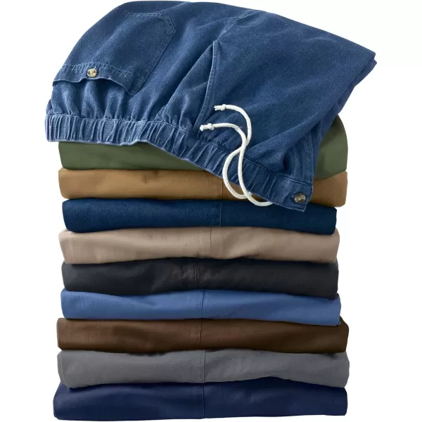 KingSize Mens Big ampamp Tall Knockarounds FullElastic Waist Pants in Twill Or DenimTrue Khaki