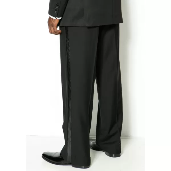 KingSize Mens Big ampamp Tall Plain Front Tuxedo PantsBlack