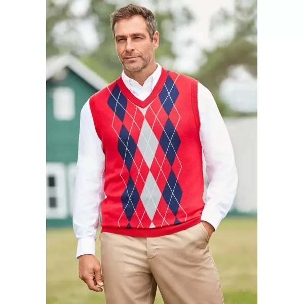KingSize Mens Big ampamp Tall Tall VNeck Argyle Sweater VestBlue Argyle
