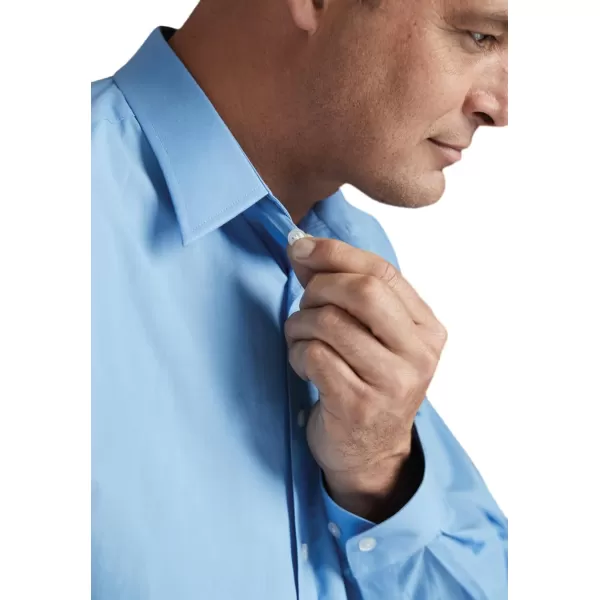 KingSize Mens Big ampamp Tall Tall WrinkleFree LongSleeve Dress ShirtShadow Blue Arrow