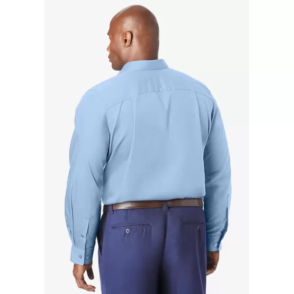 KingSize Mens Big ampamp Tall Tall WrinkleFree LongSleeve Dress ShirtSky Blue 5152