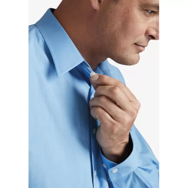KingSize Mens Big ampamp Tall Tall WrinkleFree ShortSleeve Dress ShirtRoyal Blue