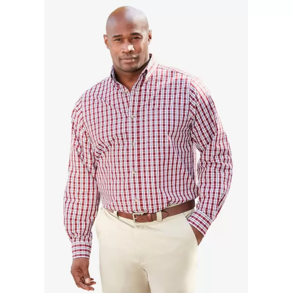 KingSize Mens Bigampamp Tall Long Sleeve Wrinkle Free Sport ShirtAtlantic