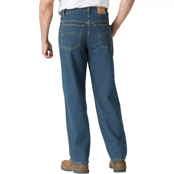 Kingsize Mens Big ampamp Tall Expandable Waist Relaxed Fit JeansStonewash