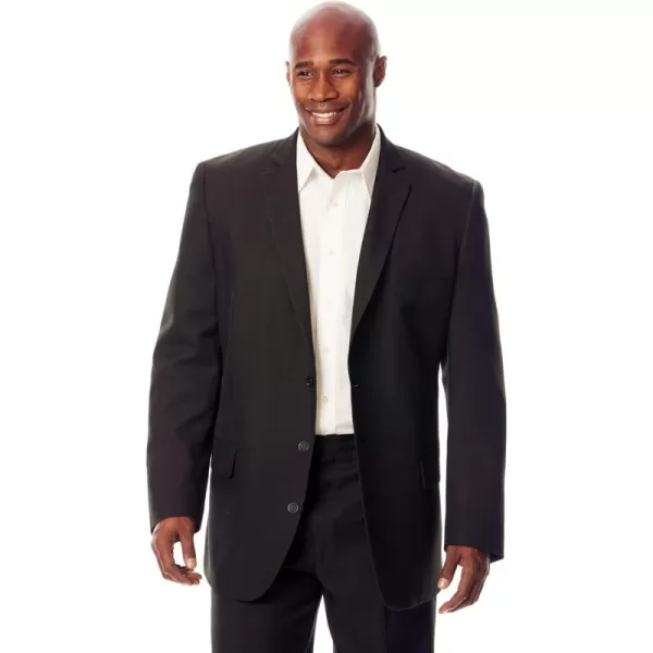 KingSize Mens Big ampamp Tall Easy Movement ThreeButton JacketBlack