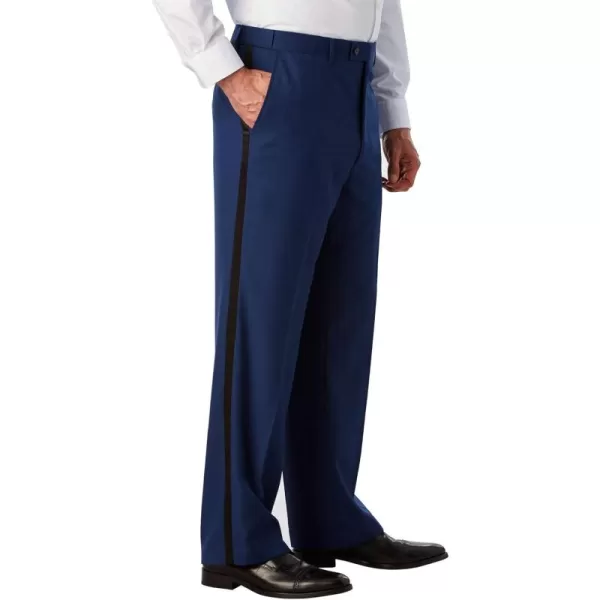 KingSize Mens Big ampamp Tall Plain Front Tuxedo PantsBlue