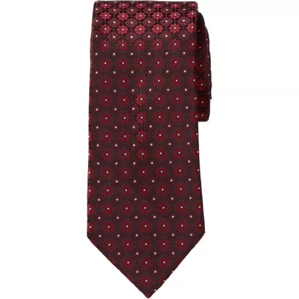 KingSize Mens Extra Long Classic Paisley TieBurgundy Floral