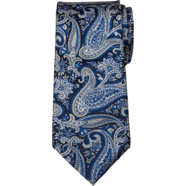 KingSize Mens Extra Long Classic Paisley TieCobalt Blue Paisley