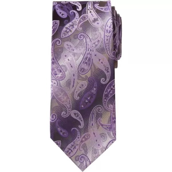 KingSize Mens Extra Long Classic Paisley TieSoft Purple Paisley