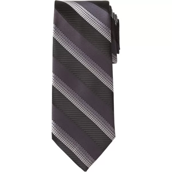 KingSize Mens KS Signature Collection Classic Stripe TieBlack Stripe