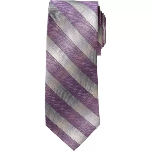 KingSize Mens KS Signature Collection Classic Stripe TieDark Purple Stripe