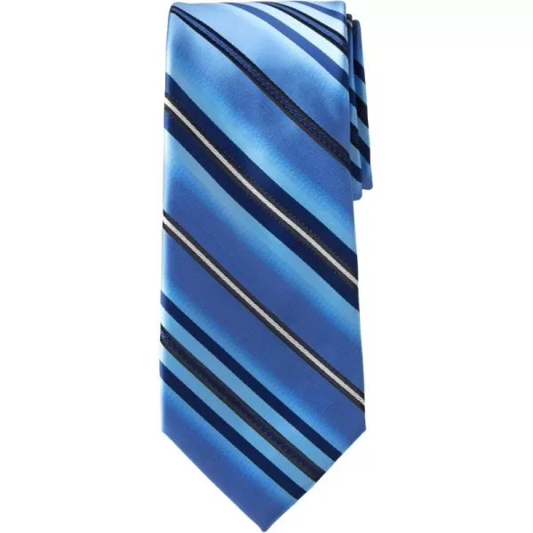 KingSize Mens KS Signature Collection Classic Stripe TieTrue Blue Stripe
