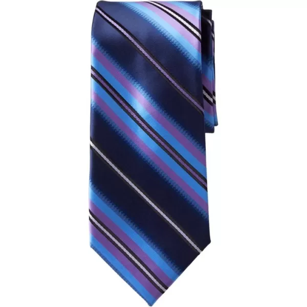 KingSize Mens KS Signature Collection Classic Stripe TieTrue Purple Stripe