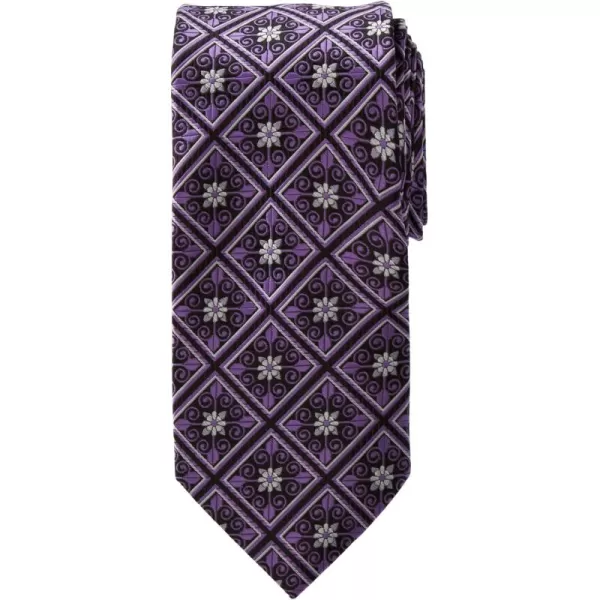 KingSize Mens KS Signature Collection Extra Long Classic Fancy TiePlum Medallion