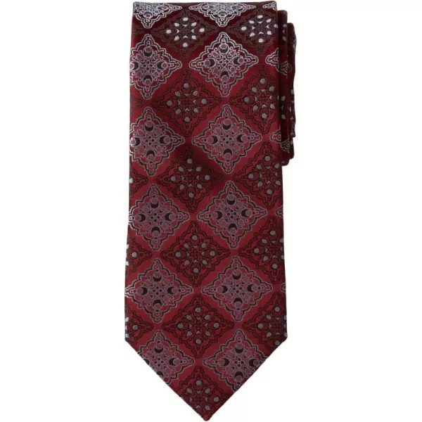 KingSize Mens KS Signature Collection Extra Long Classic Fancy TieWine Medallion