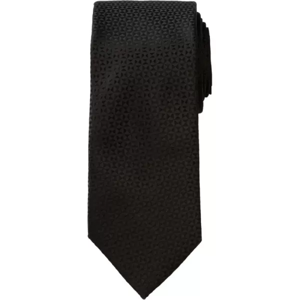 KingSize Mens KS Signature Collection Extra Long Classic Textured TieCoal Black