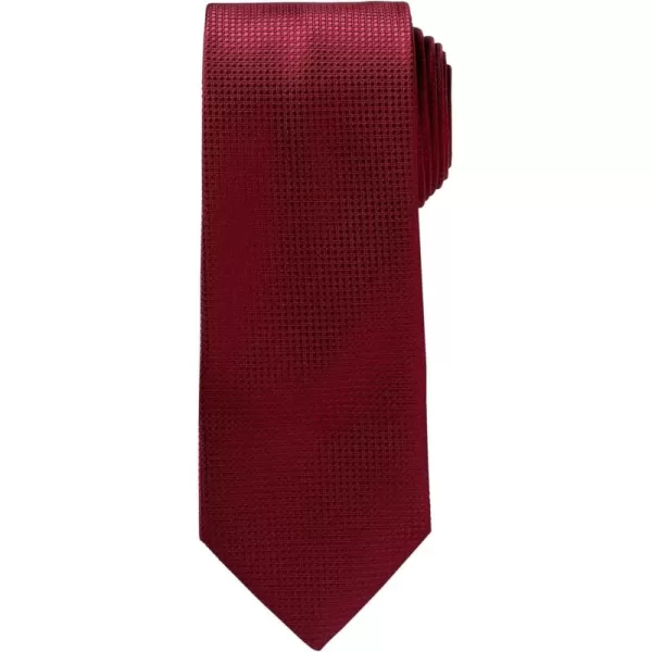 KingSize Mens KS Signature Collection Extra Long Classic Textured TieDark Burgundy