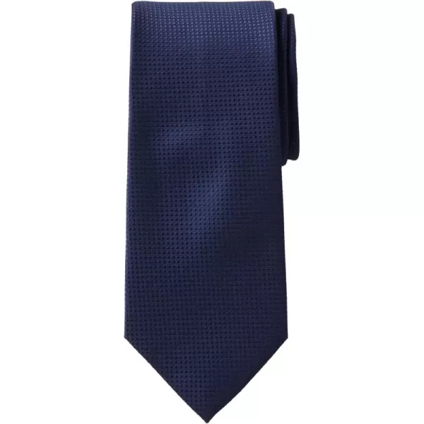 KingSize Mens KS Signature Collection Extra Long Classic Textured TieNavy Blue
