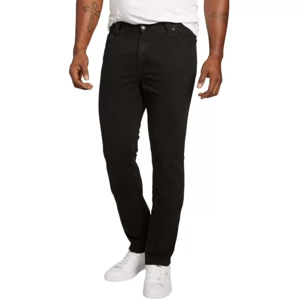 Liberty Blues by Kingsize Mens Big ampamp Tall Athletic Fit Side Elastic 5Pocket JeansBlack Denim