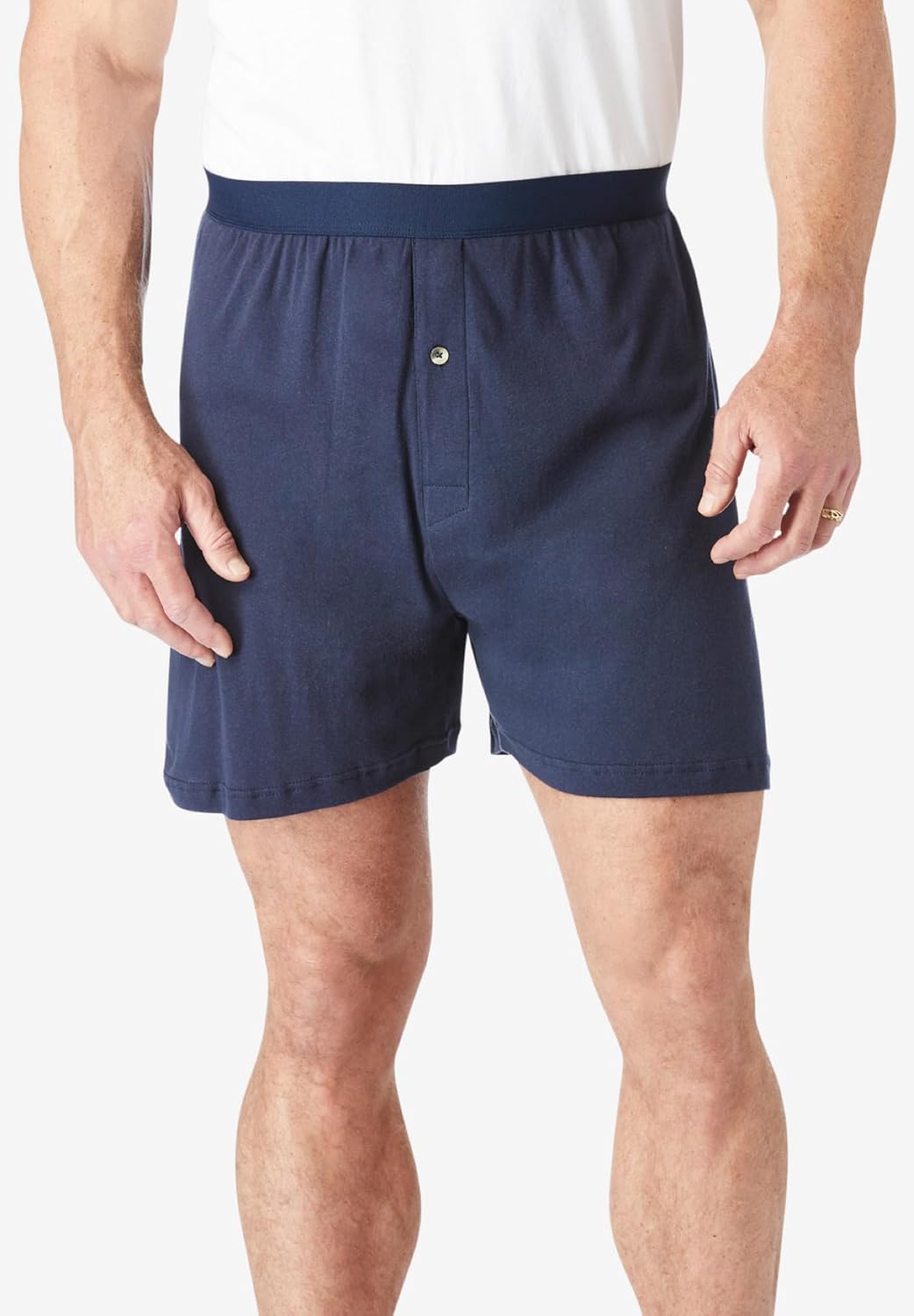 imageKingSize Mens Big ampamp Tall Cotton Boxers 3PackAssorted Colors 5 Pack