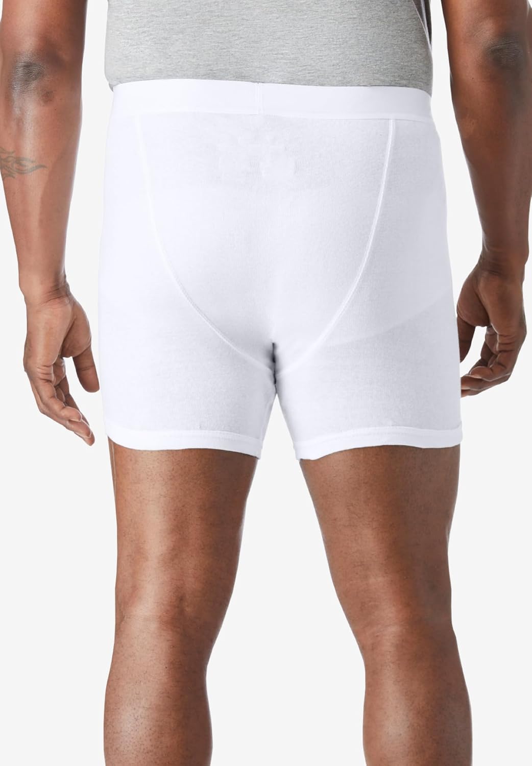 imageKingSize Mens Big ampamp Tall Cotton MidLength Briefs 3PackAssorted Neutral Colors