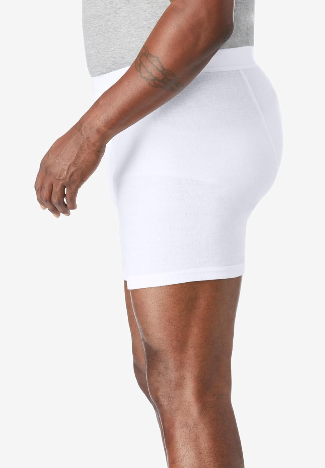 imageKingSize Mens Big ampamp Tall Cotton MidLength Briefs 3PackAssorted Neutral Colors