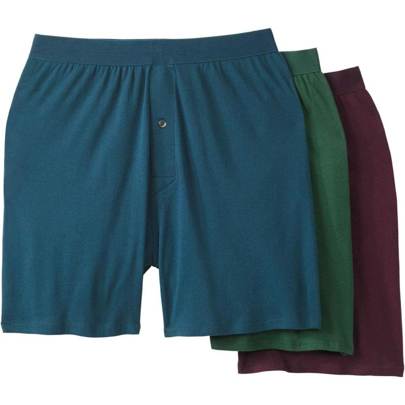 imageKingSize Mens Big ampamp Tall Cotton Boxers 3PackAssorted Colors3 Pack
