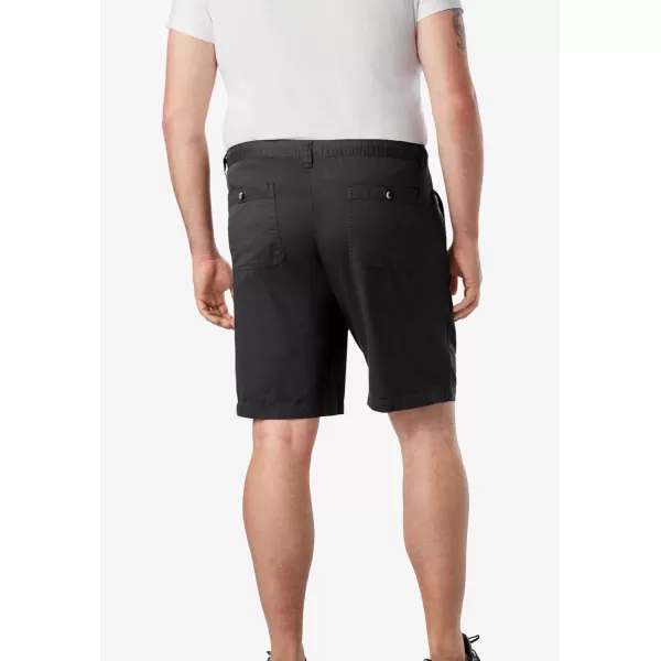 KingSize Knockarounds 8quot Full Elastic Plain Front ShortsModern Classic Olive