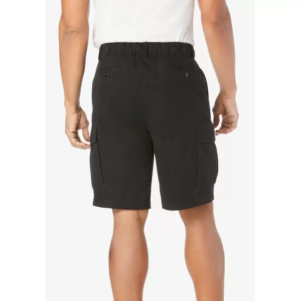 KingSize Mens Big ampamp Tall 8quot Moisture Cargo ShortsBlack