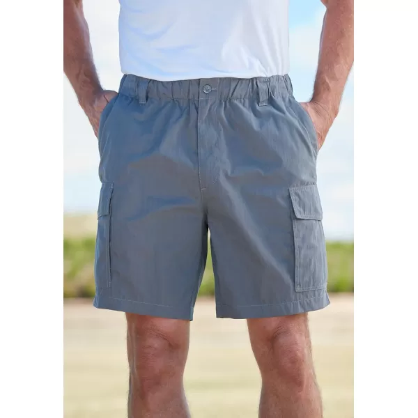 KingSize Mens Big ampamp Tall 8quot Moisture Cargo ShortsBlack