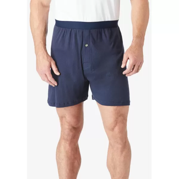 imageKingSize Mens Big ampamp Tall Cotton Boxers 3PackAssorted Colors3 Pack