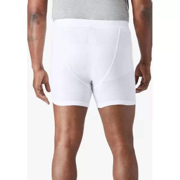 imageKingSize Mens Big ampamp Tall Cotton MidLength Briefs 3PackAssorted Basic