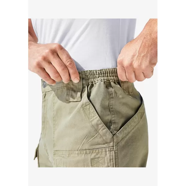 KingSize Mens Big ampamp Tall Deeper Pocket 8quot Cargo ShortsBlack