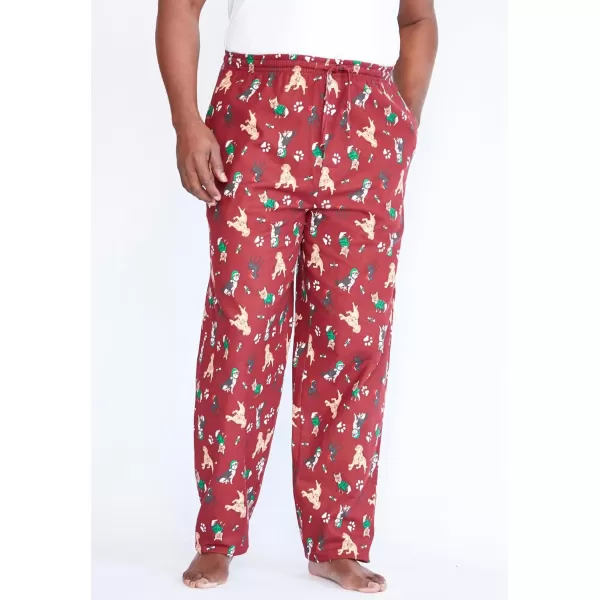 KingSize Mens Big ampamp Tall Flannel Novelty Pajama PantsGhost Dogs