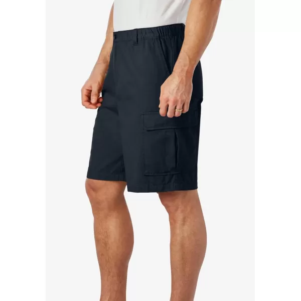 KingSize Mens Big ampamp Tall Knockarounds 8quot FullElastic Cargo ShortsBlack