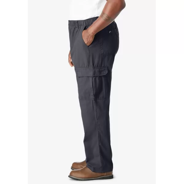 KingSize Mens Big ampamp Tall Knockarounds FullElastic Waist Cargo PantsCarbon